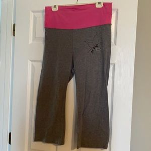 Aerie Grey Yoga Pants with Wide Waistband